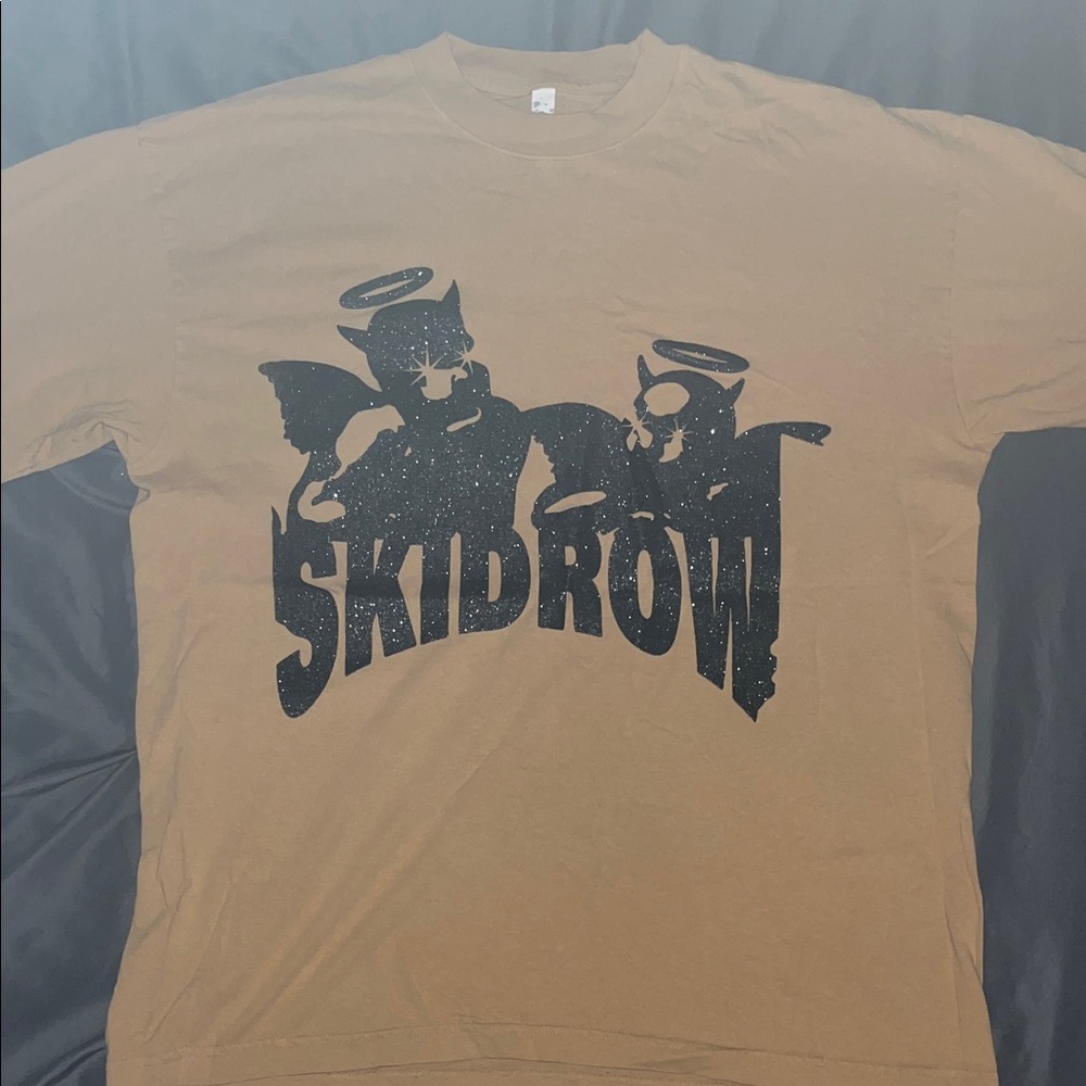 Tan Graphic Short Sleeve Tee